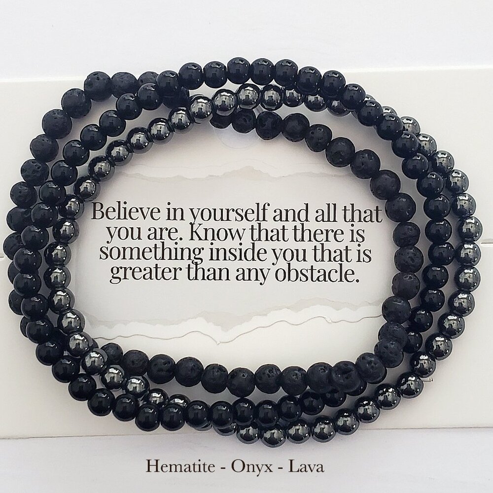 🌟Set of Three Protection and Grounding Bracelets Set handmade 🌟